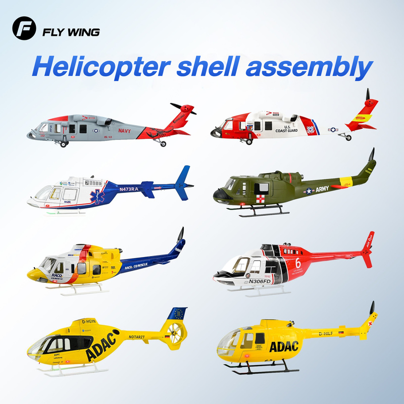 Rc Helicopter Large - FLYWING Class 470 Black Hawk RC