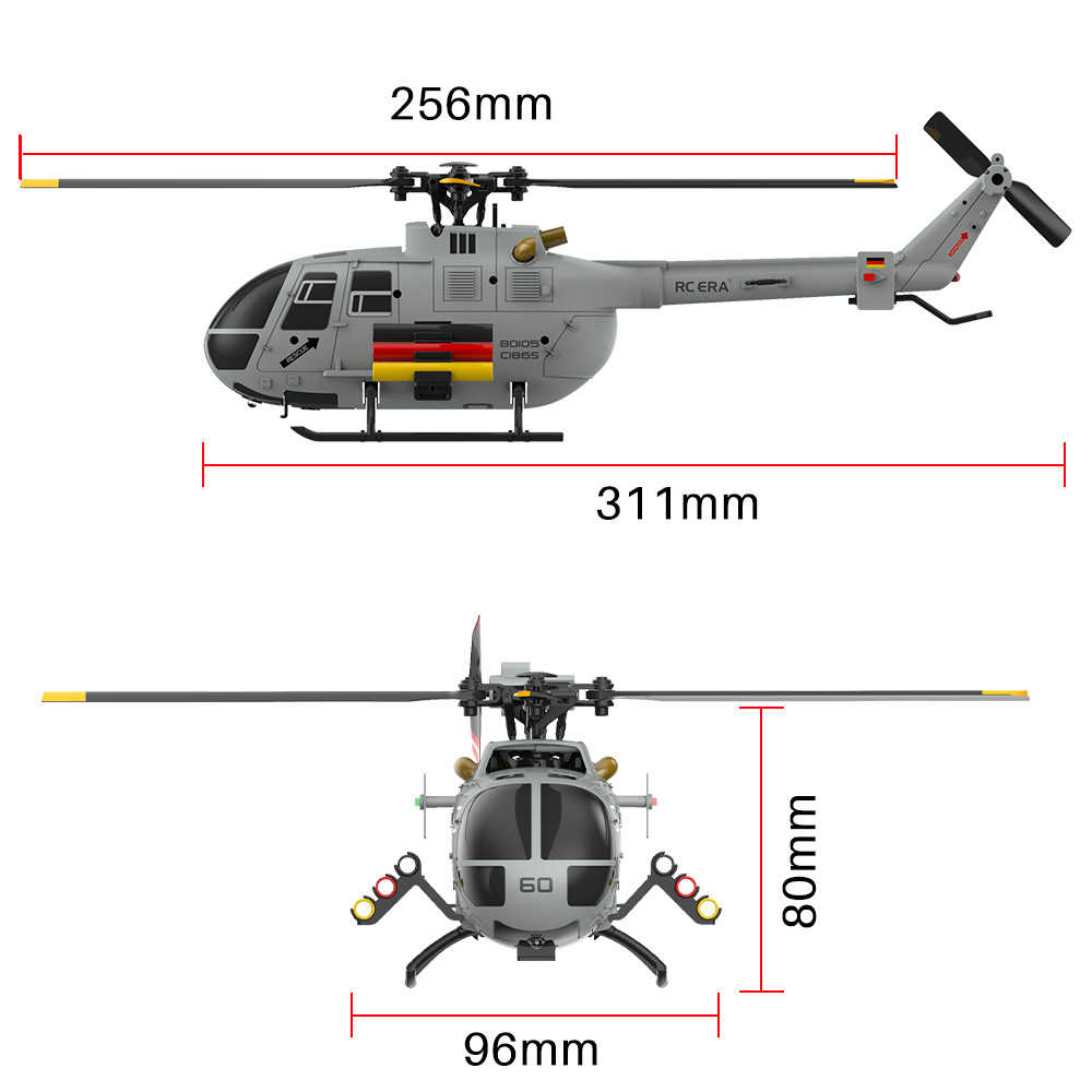 Rc Helicopter Gyro - RC ERA C186S BO105 Helicopter Brushless